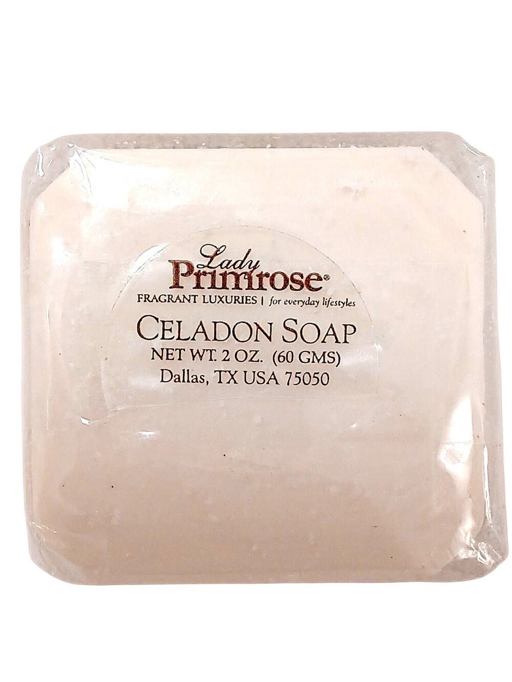Celedon Bar Soap LADY PRIMROSE Square Fragrant Luxuries Travel Size 2 Oz. Sealed